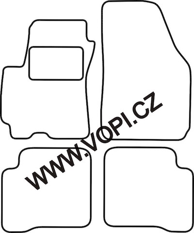 Autokoberce Hyundai Atos 2005 - 2008 Perfectfit (1832)